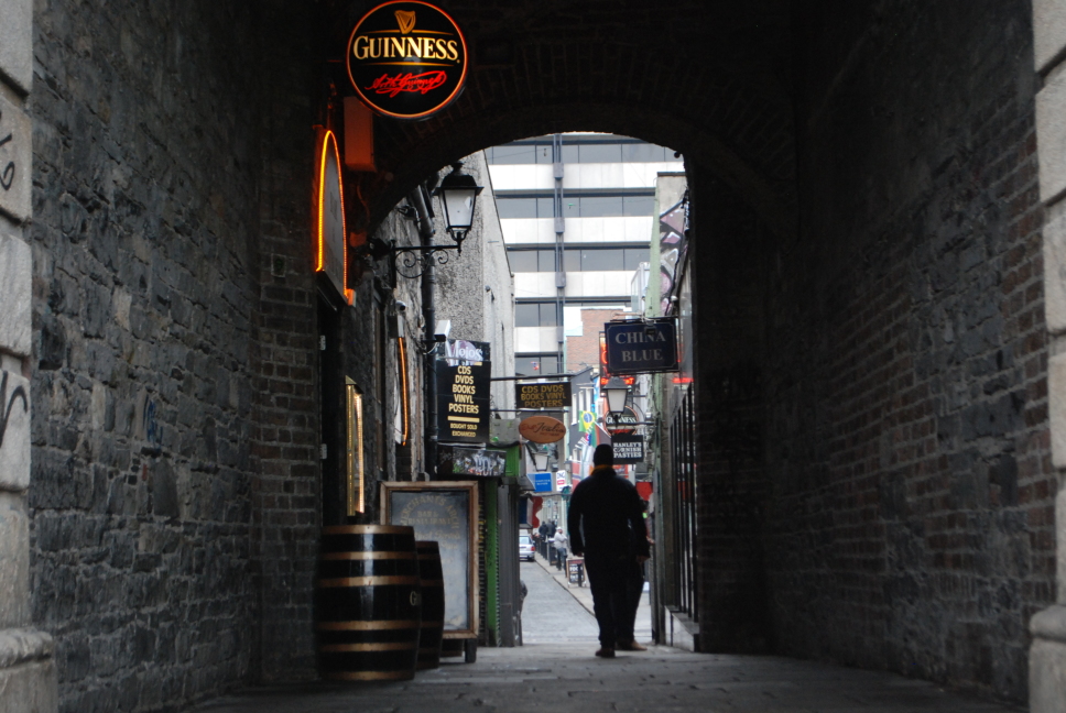 small street in Dublin